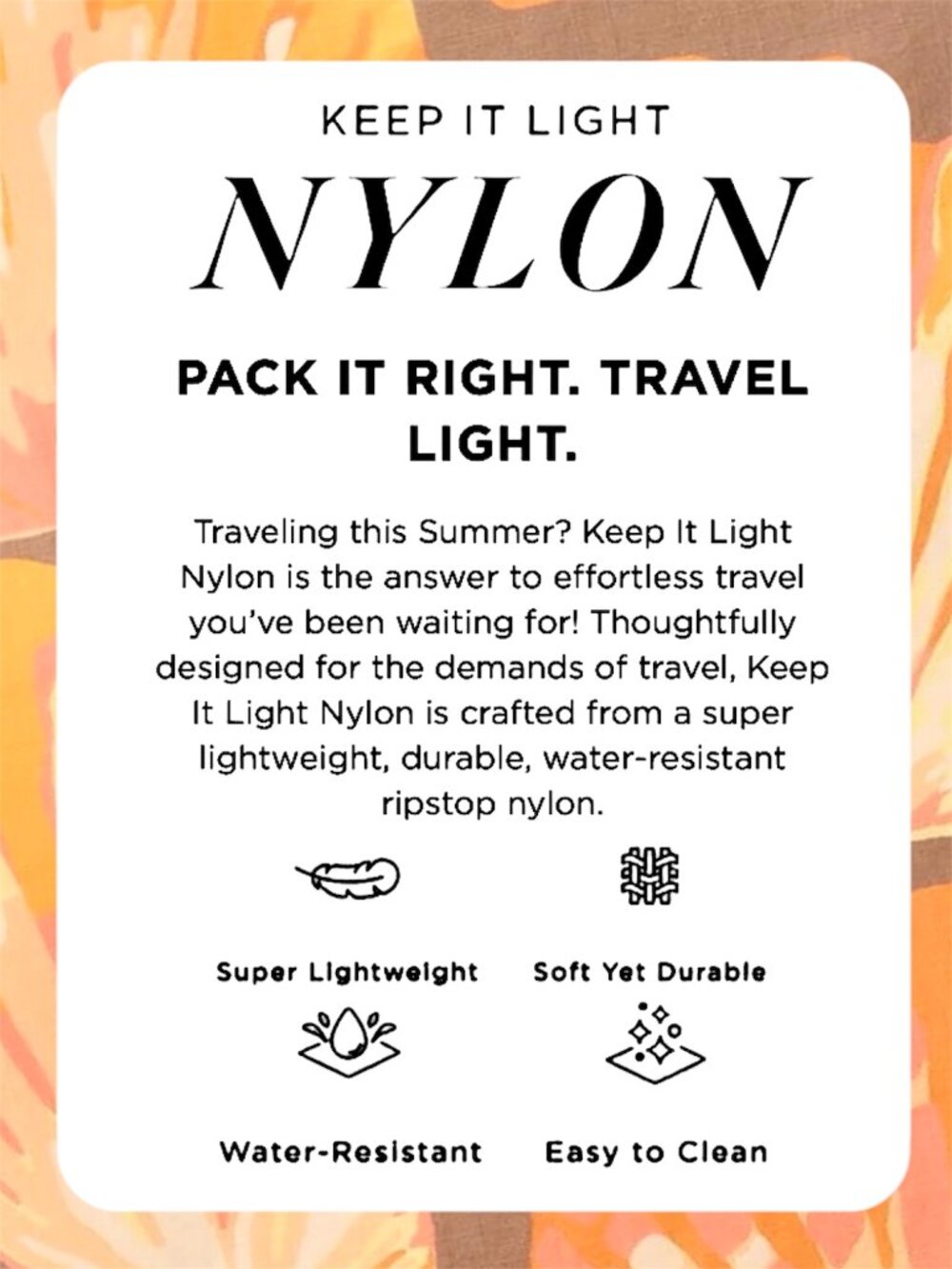 ALOHA Collection—Keep It Light Backpack—Limited Edition Sunrise Shells *NWT* - Picture 9 of 9